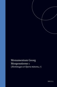 Monumentum Georg Morgenstierne I