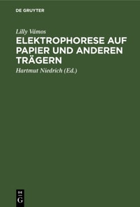 Elektrophorese auf Papier und anderen Tragern