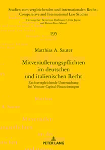 Mitveraeußerungspflichten im deutschen und italienischen Recht