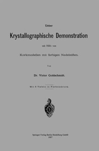 Ueber Krystallographische Demonstration mit Hilfe von Korkmodellen mit farbigen Nadelstiften