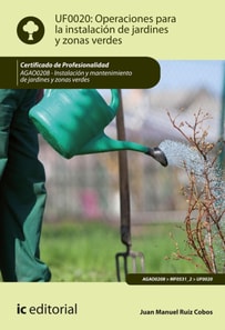 Operaciones para la instalacion de jardines y zonas verdes. AGAO0208