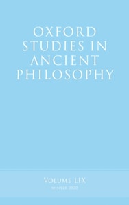 Oxford Studies in Ancient Philosophy, Volume 59