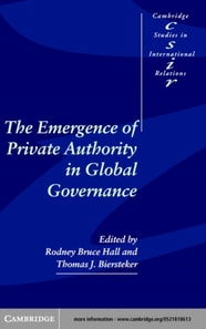Emergence of Private Authority in Global Governance