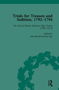 Trials for Treason and Sedition, 1792-1794, Part I Vol 3