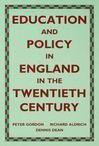 Education and Policy in England in the Twentieth Century