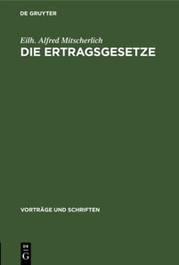 Die Ertragsgesetze