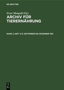 September bis Dezember 1951