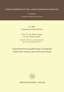 Lokale Bestimmung gasförmiger Schadstoffe mittels einer Impuls-Laser-Streulicht-Sonde