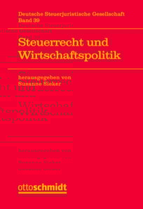Steuerrecht und Wirtschaftspolitik