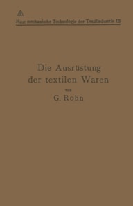 Die Ausrüstung der textilen Waren