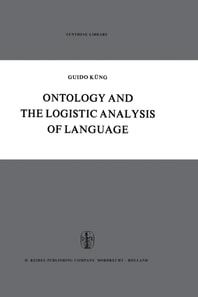 Ontology and the Logistic Analysis of Language