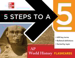 5 Steps to a 5 AP World History Flashcards
