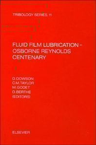 Fluid Film Lubrication - Osborne Reynolds Centenary