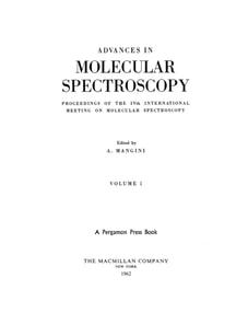 Advances in Molecular Spectroscopy