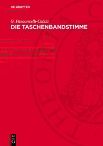 Die Taschenbandstimme