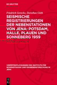 Seismische Registrierungen der Nebenstationen von Jena: Potsdam, Halle, Plauen und Sonneberg 1959