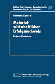 Materialwirtschaftlicher Erfolgsnachweis