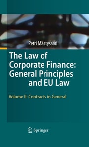 Law of Corporate Finance: General Principles and EU Law