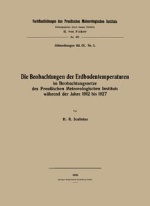 Die Beobachtungen der Erdbodentemperaturen