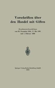 Vorschriften über den Handel mit Giften