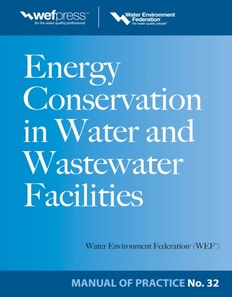 Energy Conservation in Water and Wastewater Facilities - MOP 32