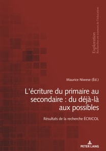 L'écriture du primaire au secondaire : du déjà-là aux possibles