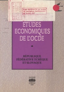Etudes economiques de l'OCDE : Republique federative tcheque et slovaque 1991