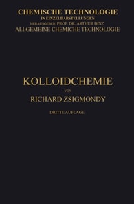 Kolloidchemie Ein Lehrbuch