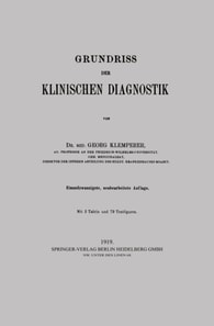 Grundriss der klinischen Diagnostik