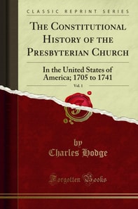 Constitutional History of the Presbyterian Church