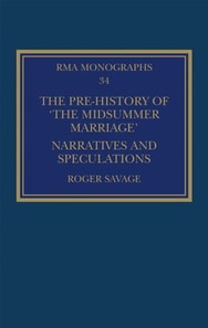 Pre-history of 'The Midsummer Marriage'