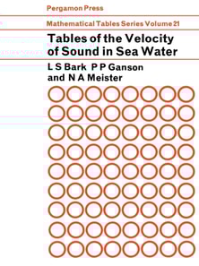 Tables of the Velocity of Sound in Sea Water