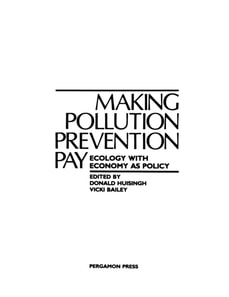 Making Pollution Prevention Pay