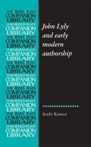 John Lyly and early modern authorship