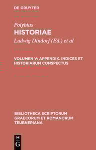 Appendix. Indices et historiarum conspectus