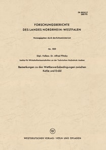 Bemerkungen zu den Wettbewerbsbedingungen zwischen Kohle und Erdöl