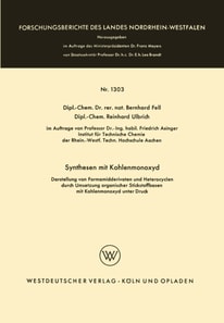 Synthesen mit Kohlenmonoxyd