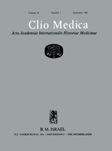 Clio Medica. Acta Academiae Internationalis Historiae Medicinae. Vol. 16