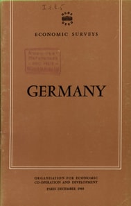 OECD Economic Surveys: Germany 1965