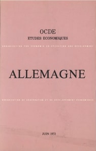 Etudes economiques de l'OCDE : Allemagne 1972