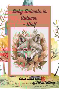 Baby Animals In Autumn - Wolf