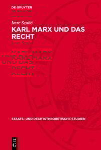Karl Marx und das Recht