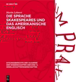 Die Sprache Skakespeares und das amerikanische Englisch