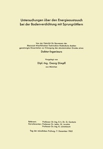 Untersuchungen über den Energieaustausch bei der Bodenverdichtung mit Sprungrüttlern
