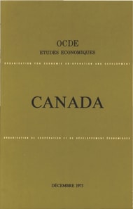 Etudes economiques de l'OCDE : Canada 1973