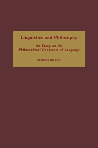 Linguistics and Philosophy