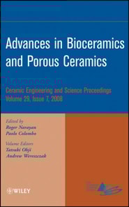 Advances in Bioceramics and Porous Ceramics, Volume 29, Issue 7