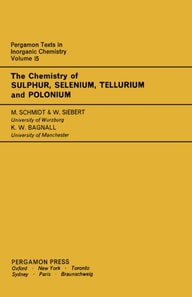 Chemistry of Sulphur, Selenium, Tellurium and Polonium