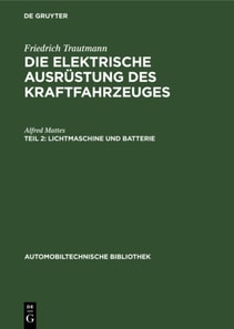 Lichtmaschine und Batterie
