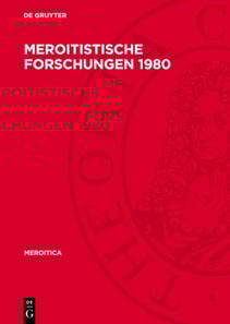 Meroitistische Forschungen 1980